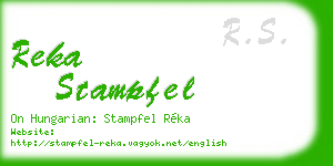 reka stampfel business card